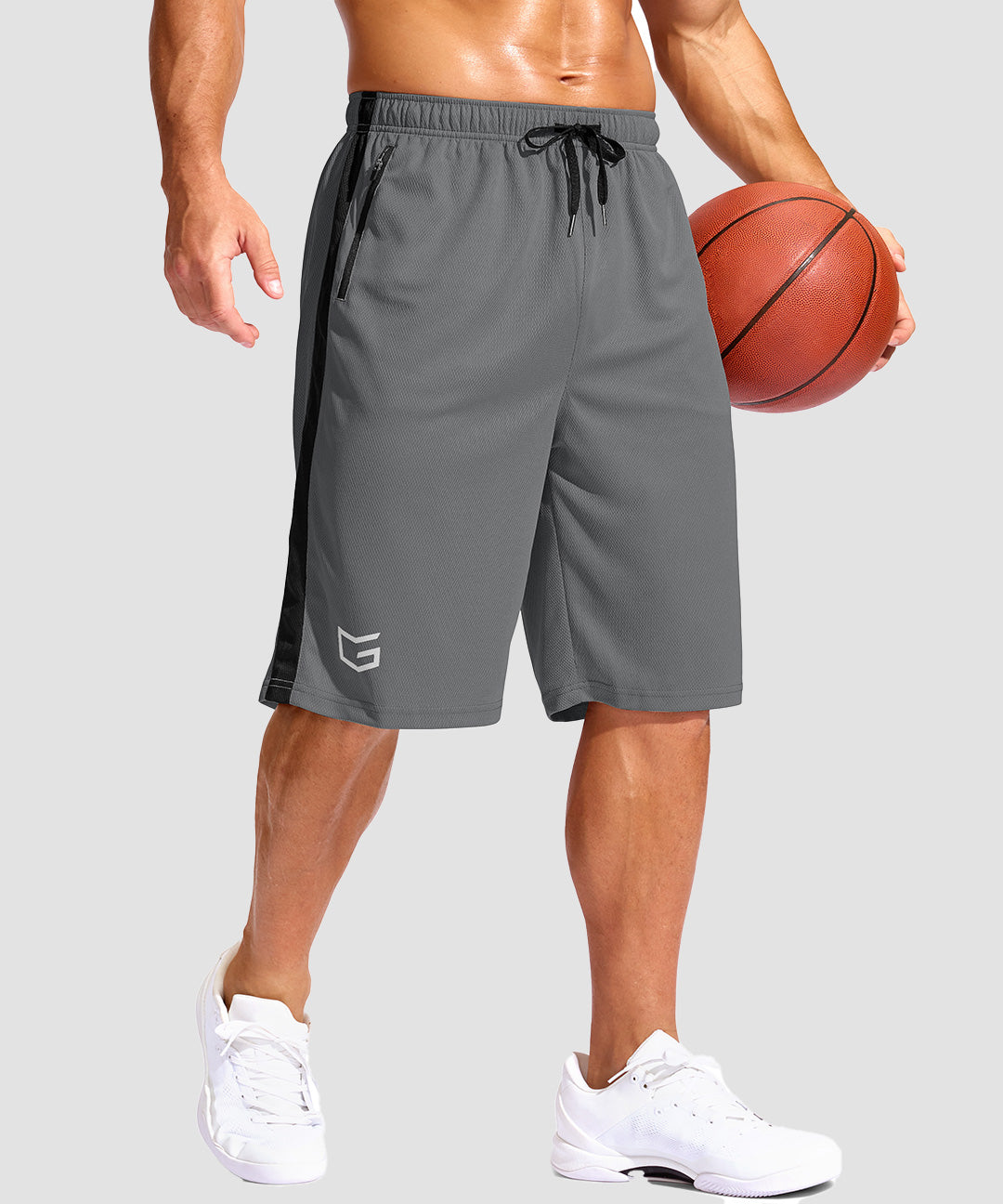 Mesh Contrast Drawstring Short 11'' - Image 24