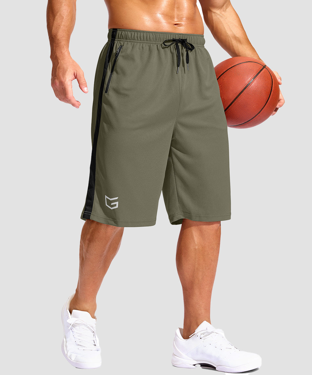 Mesh Contrast Drawstring Short 11'' - Image 9