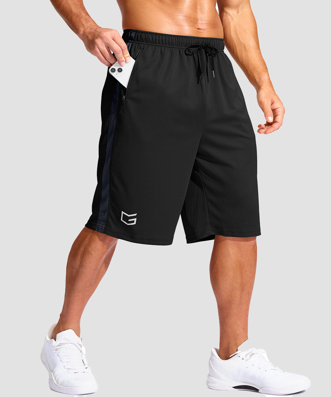 Mesh Contrast Drawstring Short 11'' - Image 13