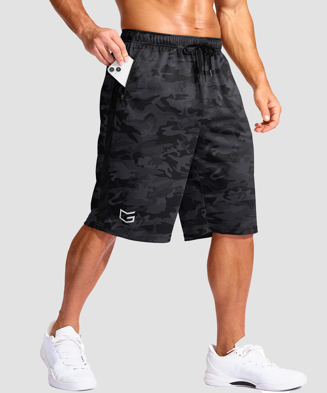 Mesh Contrast Drawstring Short 11'' - Image 5
