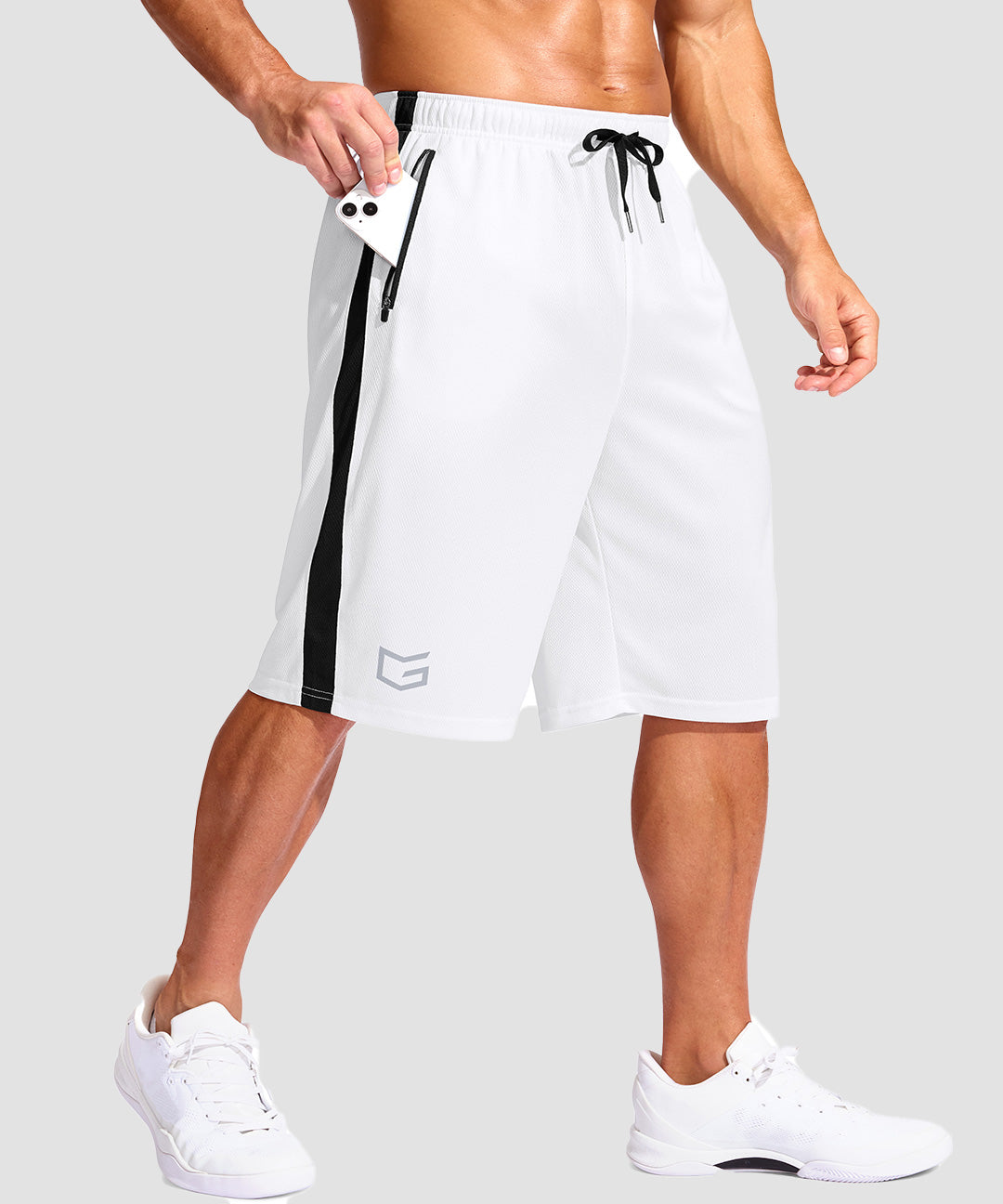Mesh Contrast Drawstring Short 11'' - Image 17