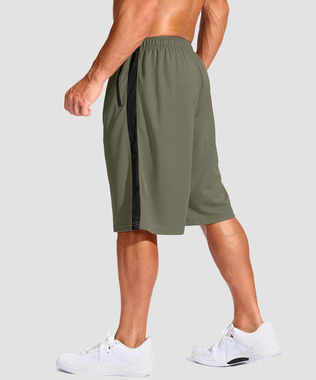 Mesh Contrast Drawstring Short 11'' - Image 11