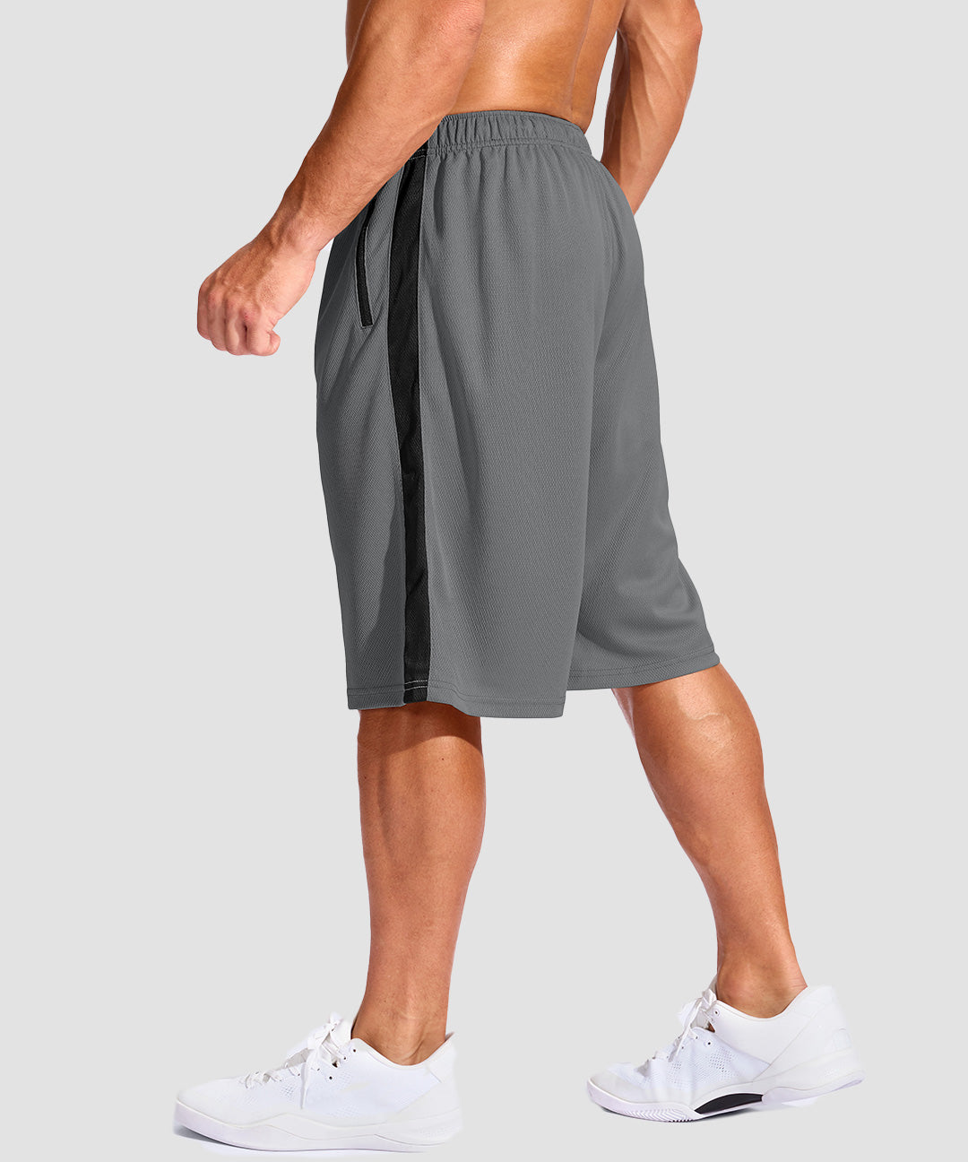 Mesh Contrast Drawstring Short 11'' - Image 27