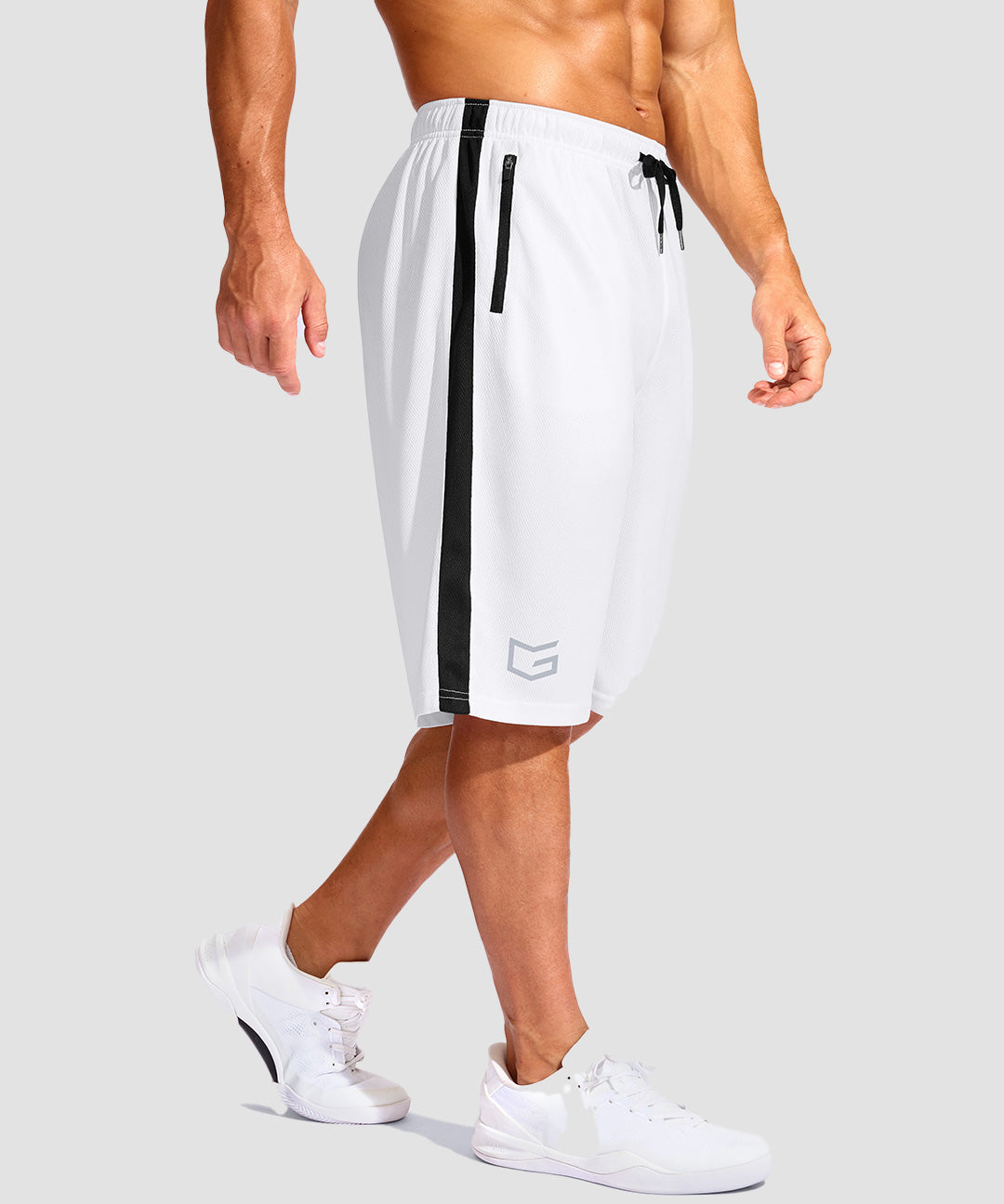 Mesh Contrast Drawstring Short 11'' - Image 18