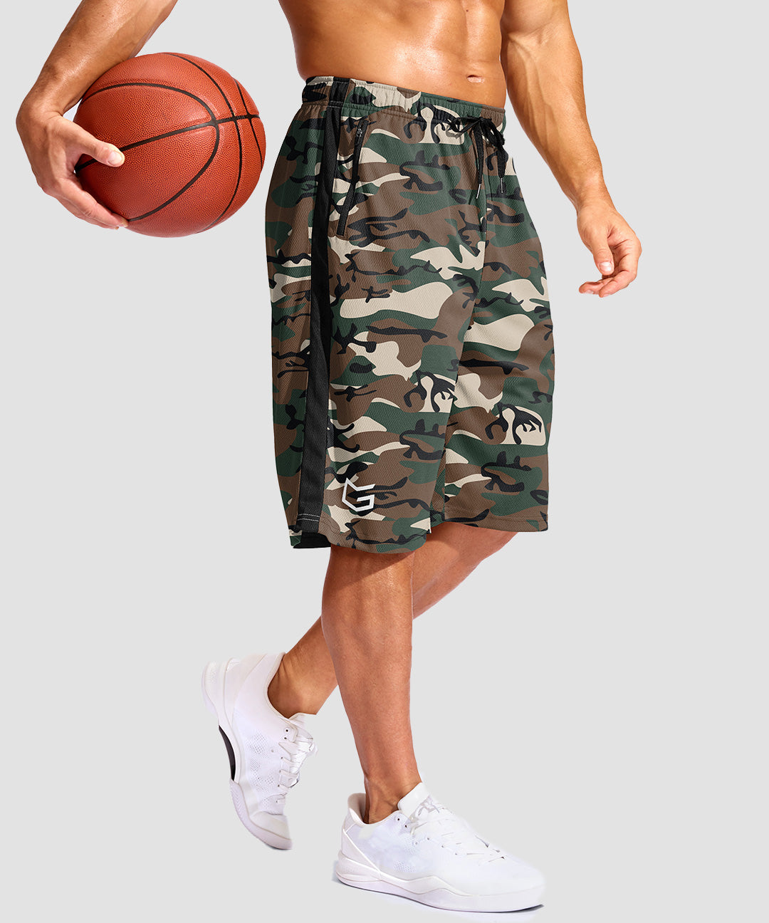 Mesh Contrast Drawstring Short 11'' - Image 30