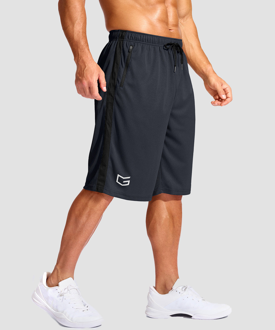 Mesh Contrast Drawstring Short 11'' - Image 3
