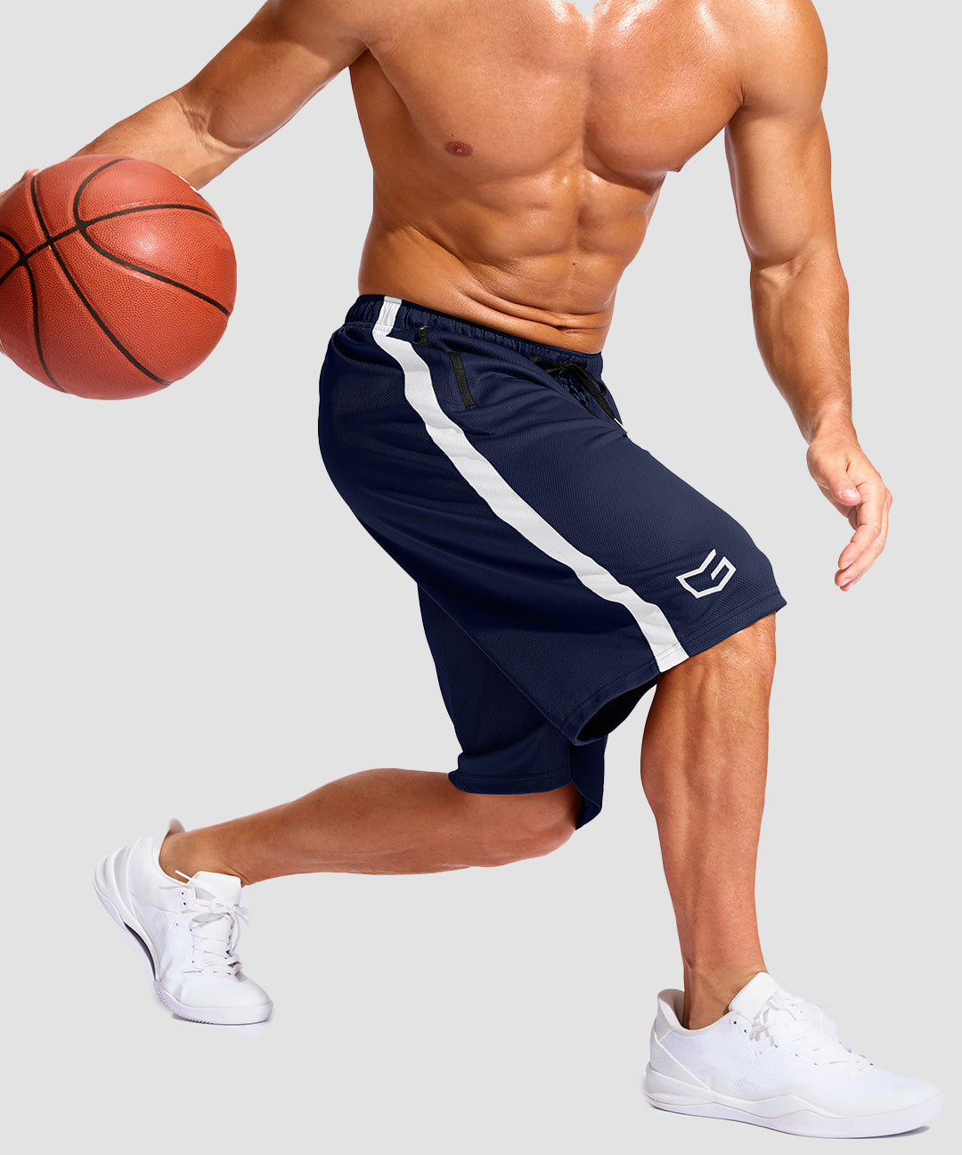 Mesh Contrast Drawstring Short 11'' - Image 23