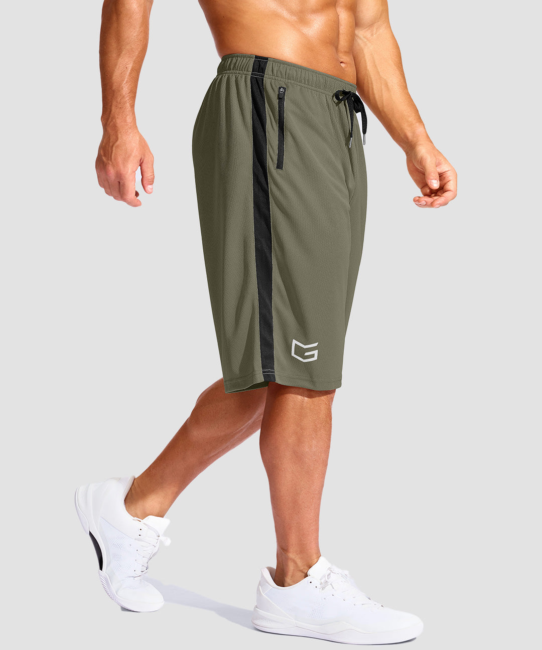 Mesh Contrast Drawstring Short 11'' - Image 10