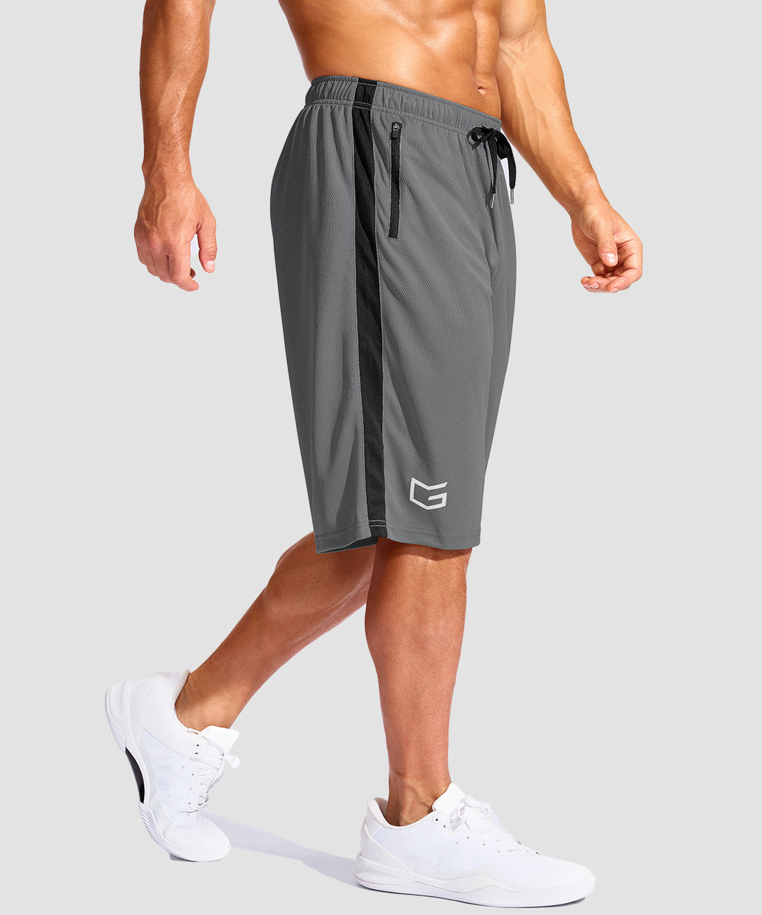 Mesh Contrast Drawstring Short 11'' - Image 25