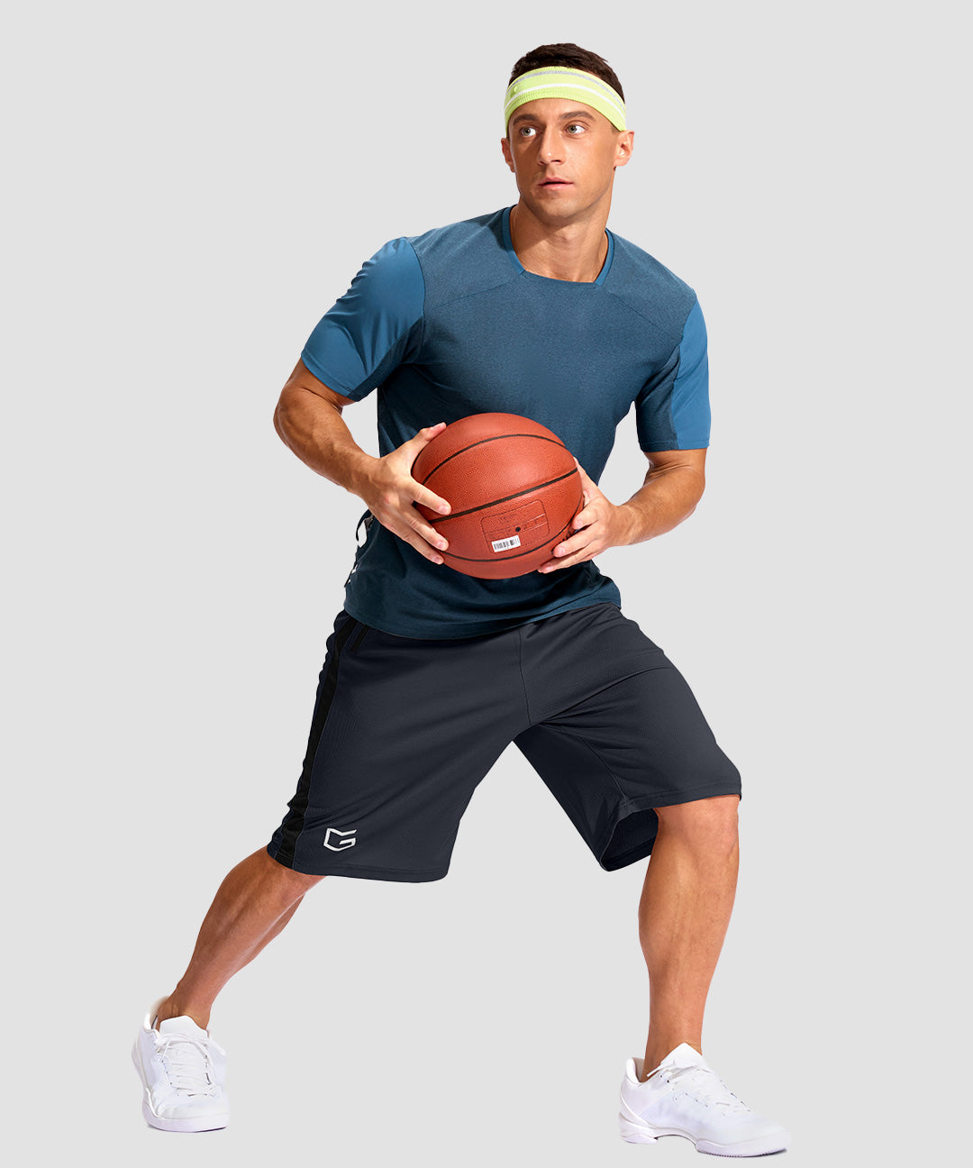 Mesh Contrast Drawstring Short 11'' - Image 4