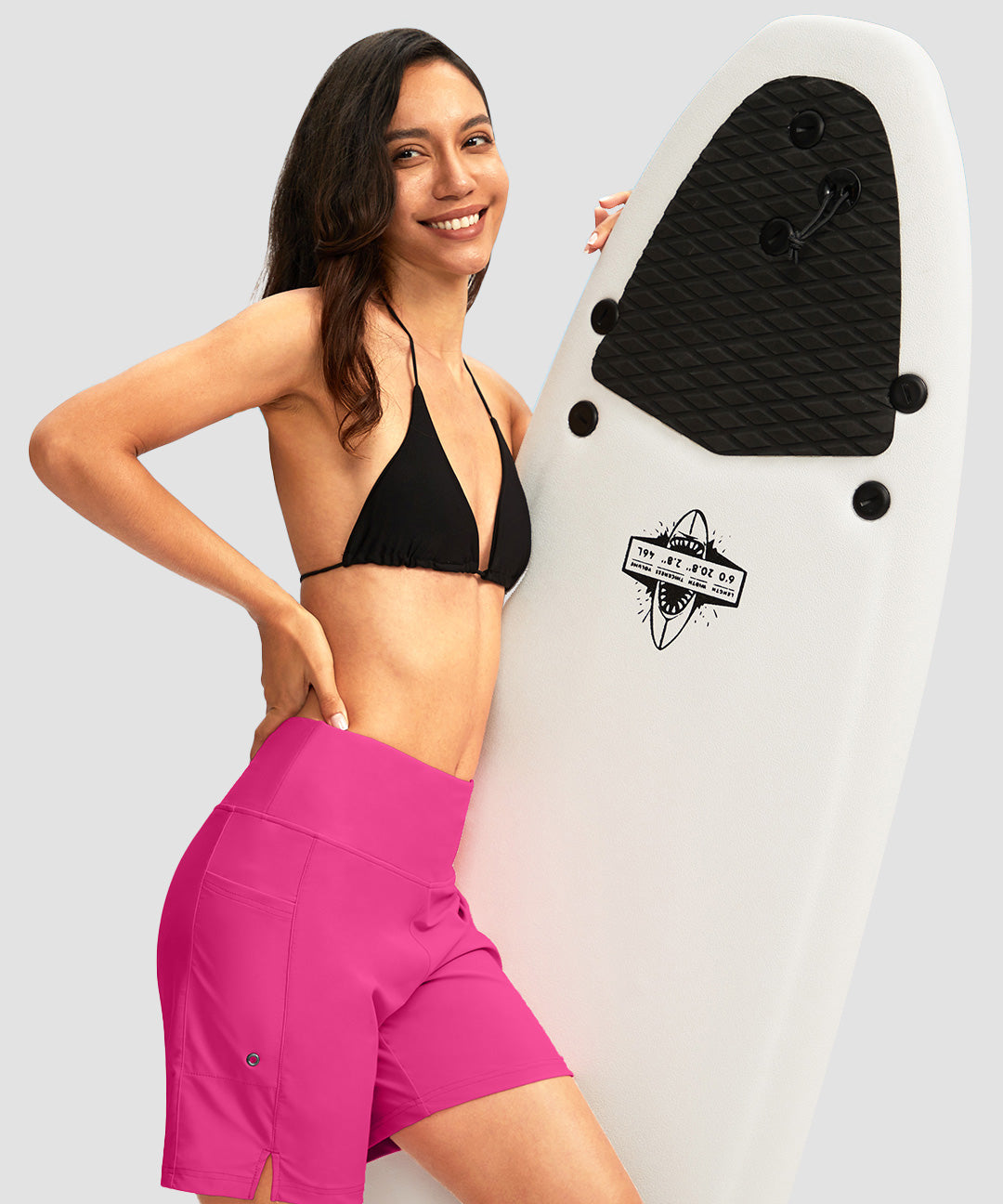 High Waist Lined Swim Short 7'' - Image 20