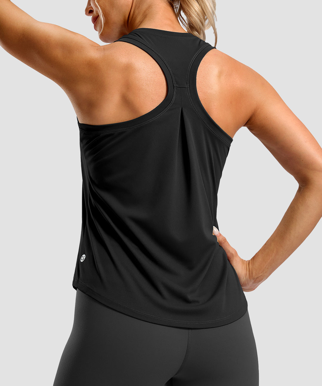 Pleated Racerback Tank Top - Image 13