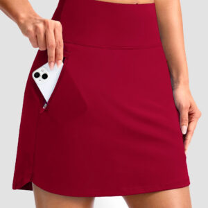 Curved Hem With 4 Pockets Skort