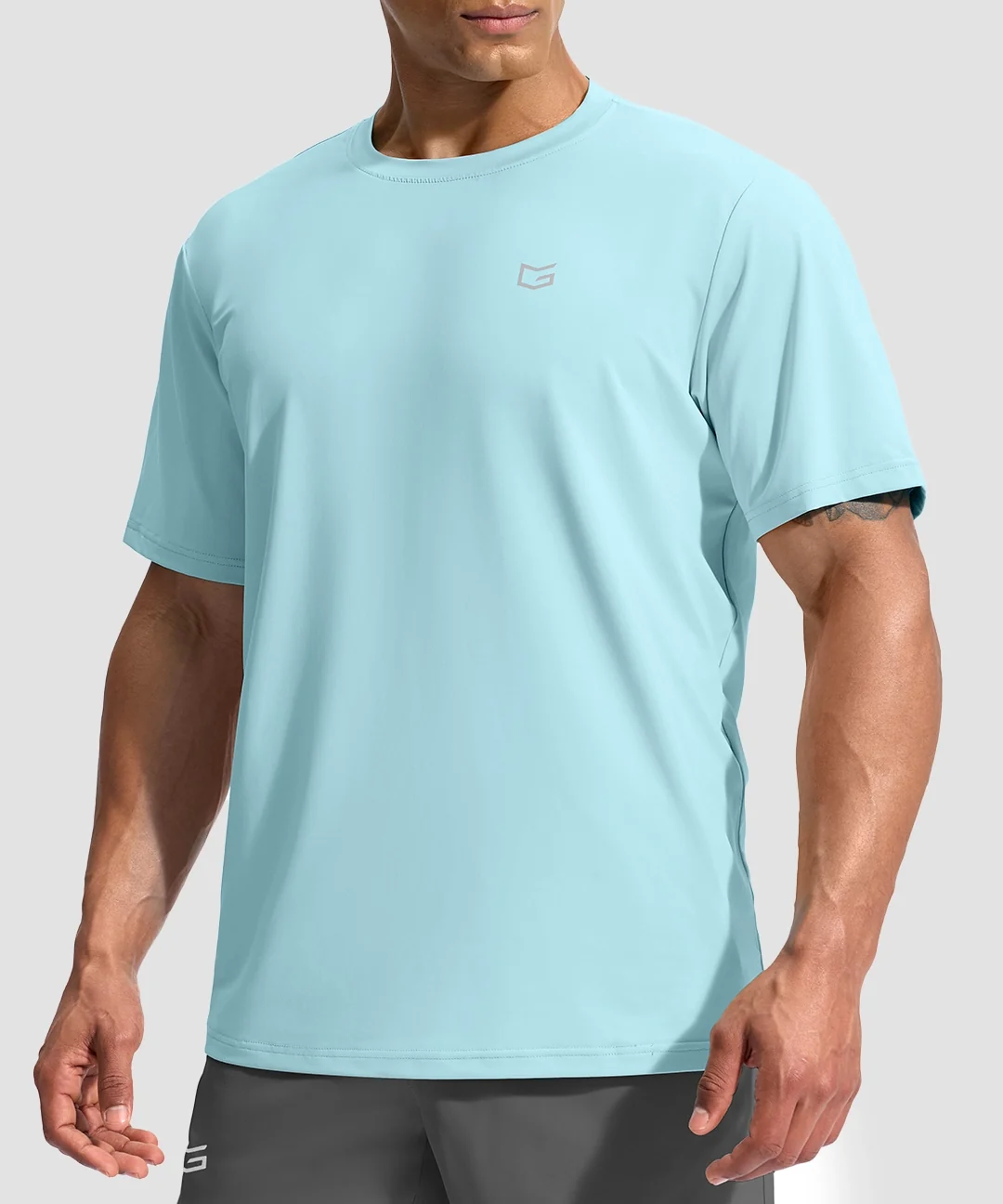 UV Protection Solid Color Short Sleeve