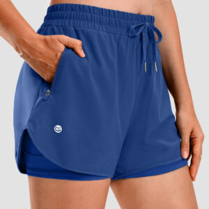 High Waisted 2 in 1 Running Shorts