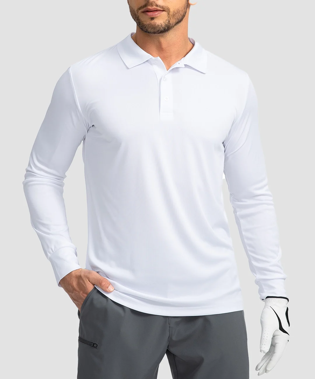 Long Sleeve UV Protection Polo Shirt