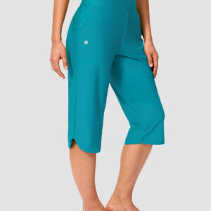 High Rise Slit Capri Pant