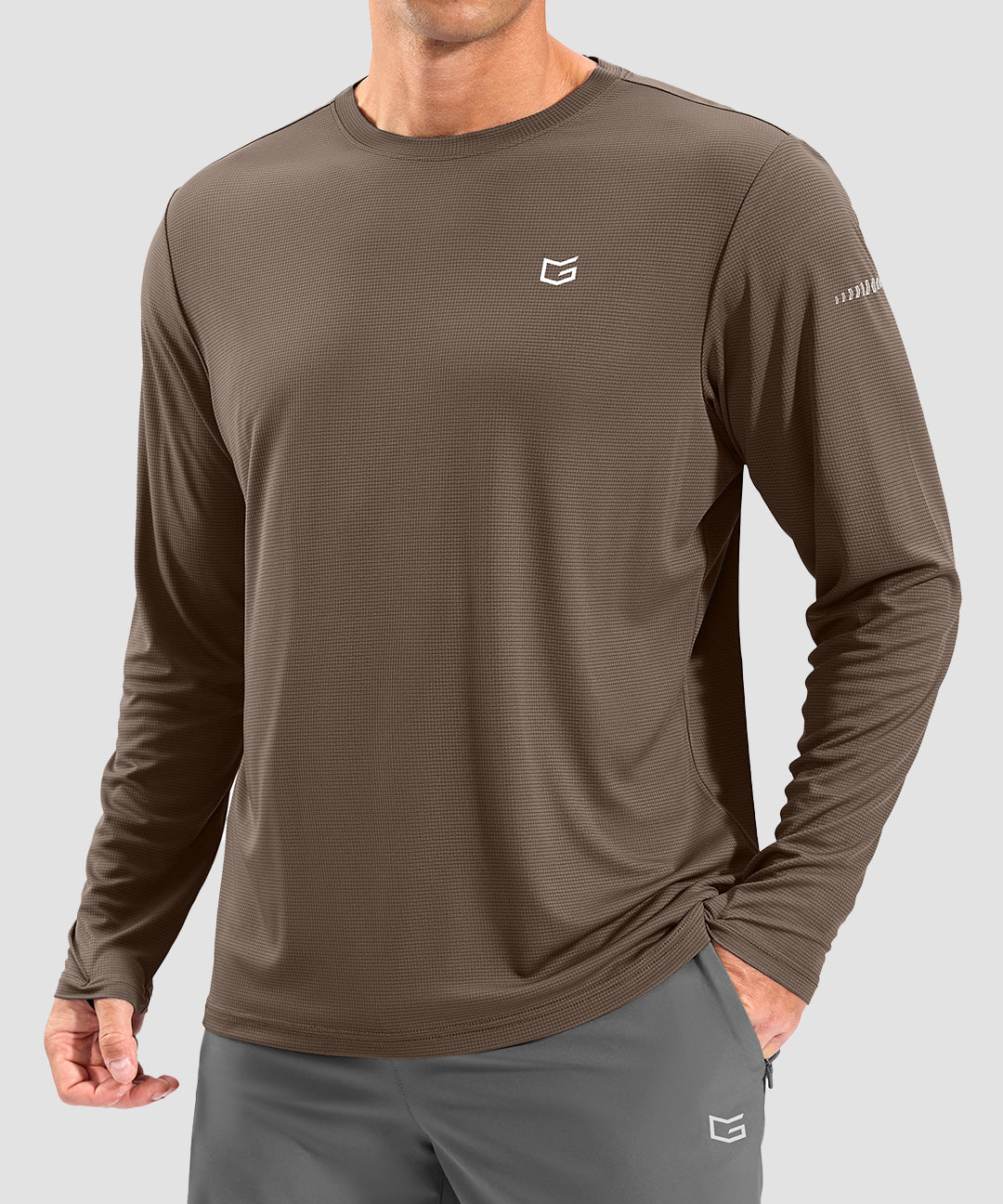 UV Protection Grid-textured Long Sleeve - Image 28
