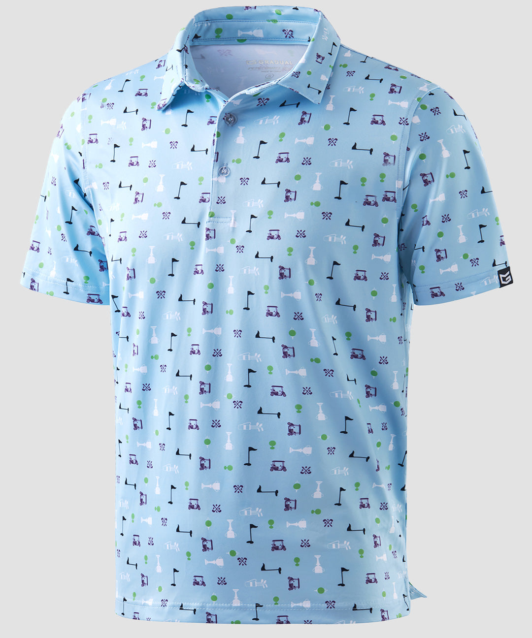 Dry Fit Printed Golf Polo - Image 9