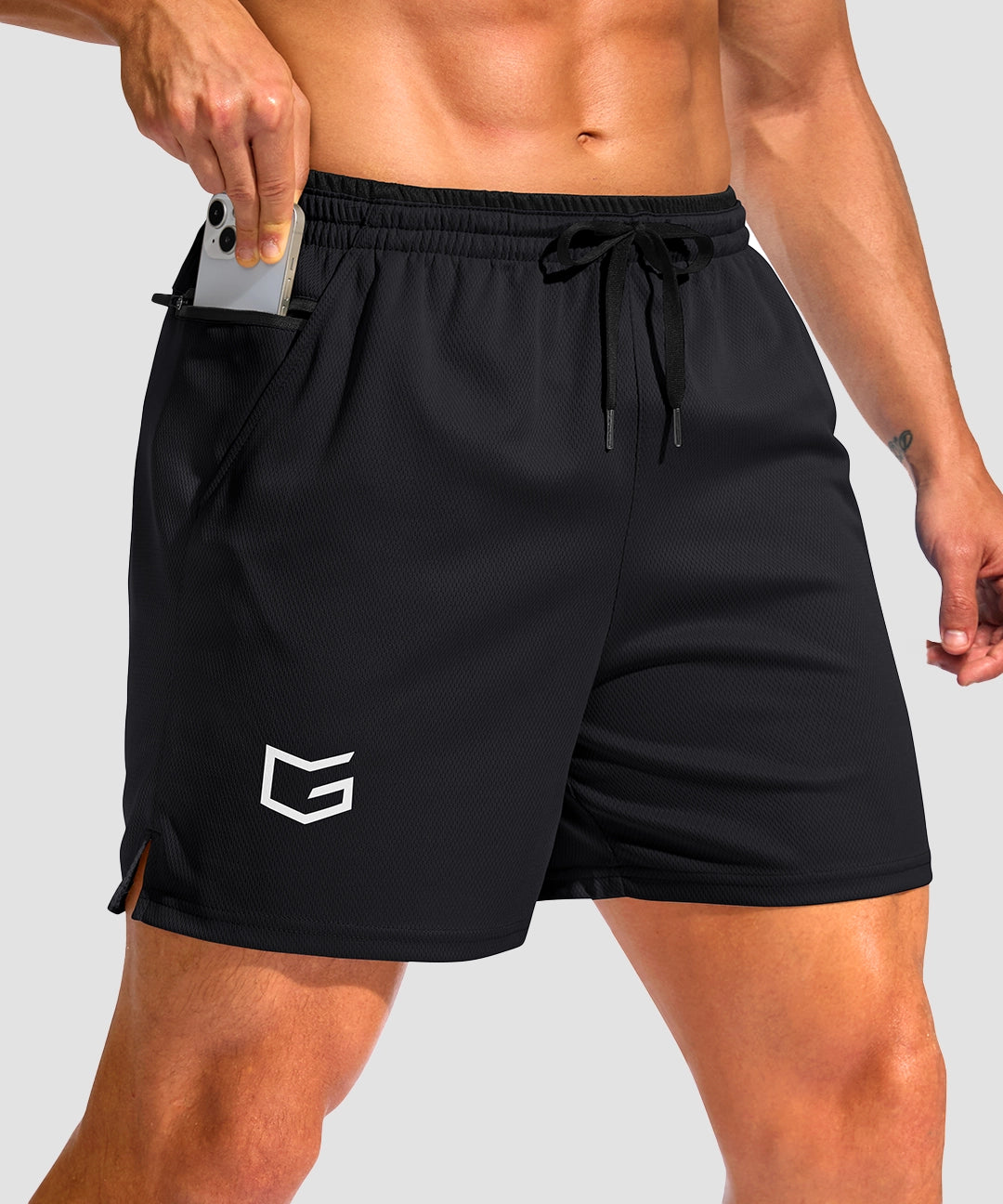 Mesh Split-Leg Zip Pockets Short 5''/7'' - Image 9