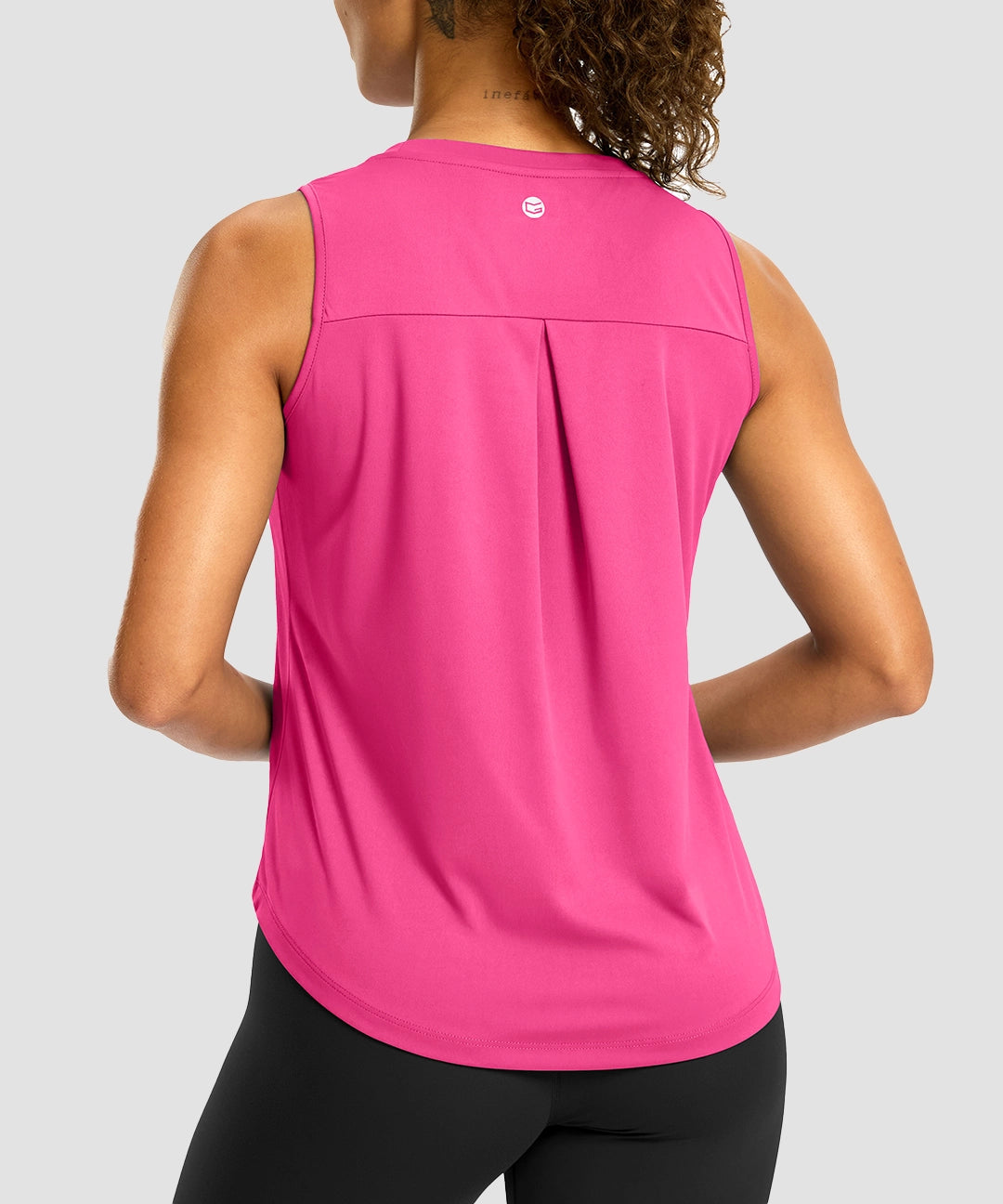 Crew Neck Workout Tank Top - Image 29