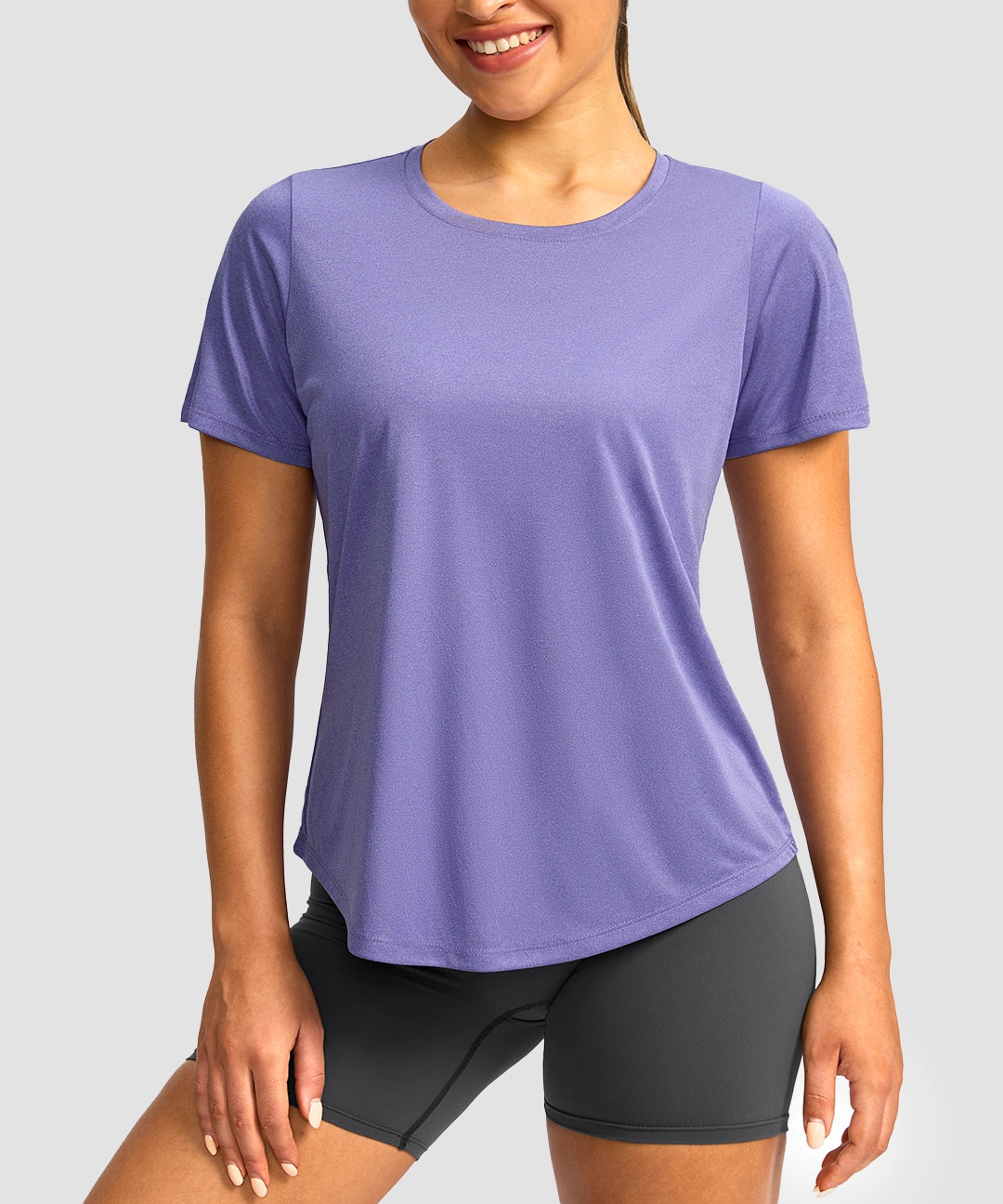 Crew Neck Curved-Hem Sun Tee - Image 26