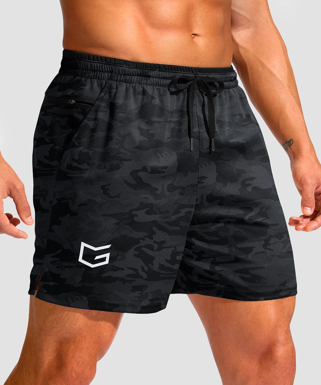 Mesh Split-Leg Zip Pockets Short 5''/7'' - Image 25