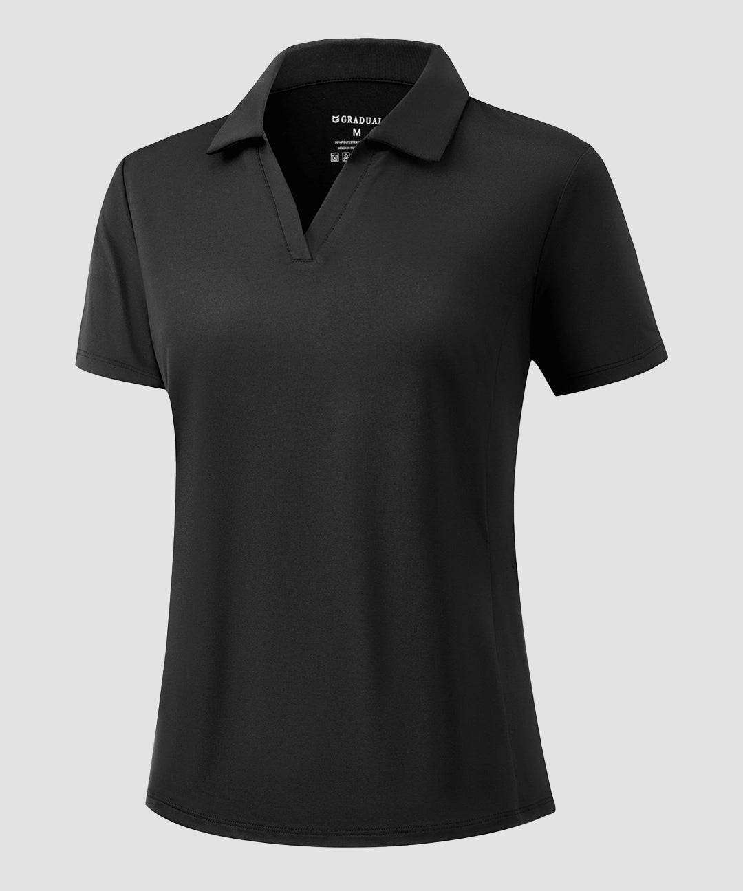 V Neck Sun Protection Dry Fit Polo - Image 3