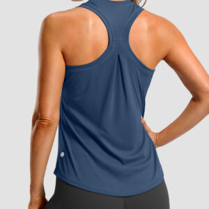 Pleated Racerback Tank Top