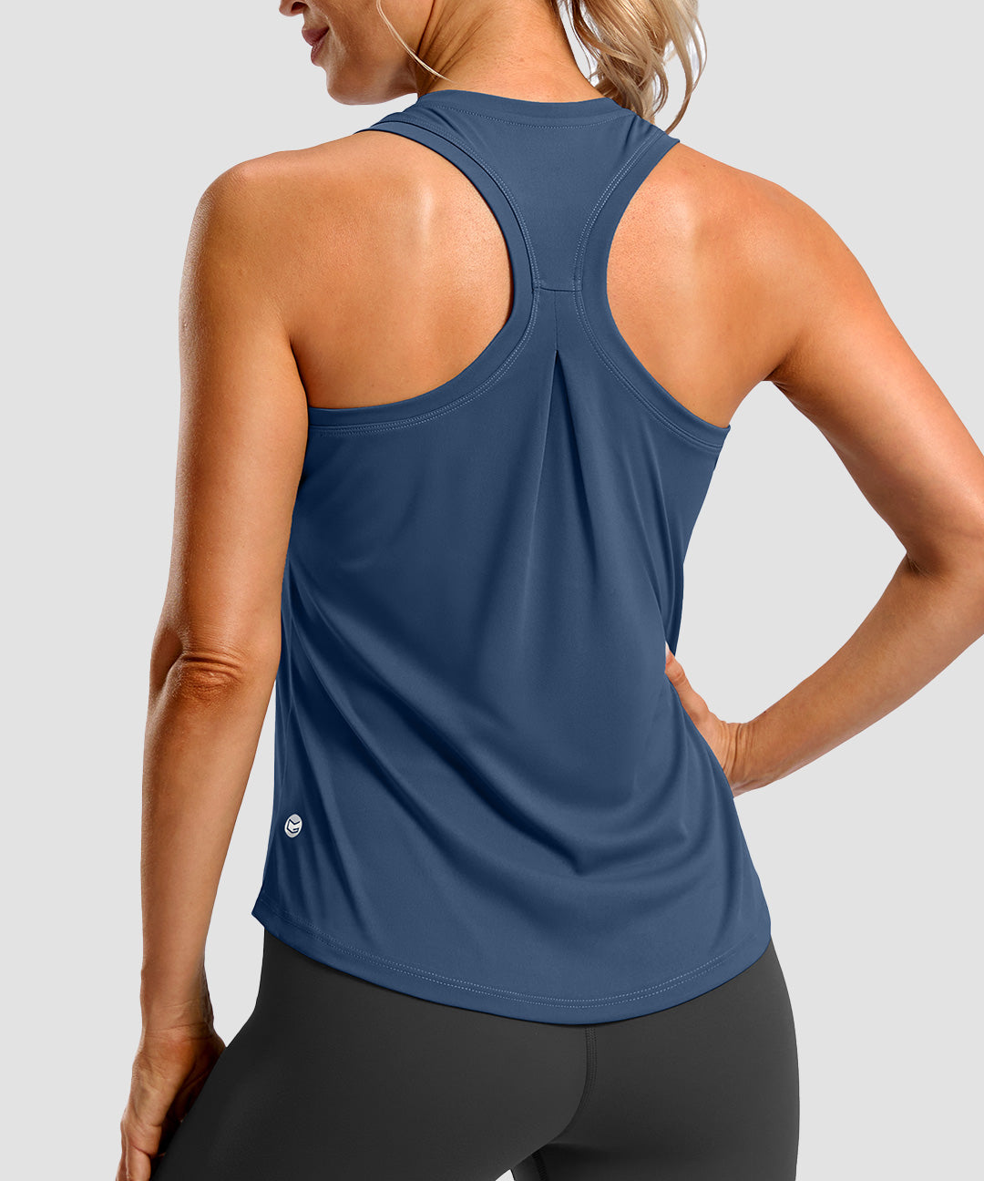 Pleated Racerback Tank Top