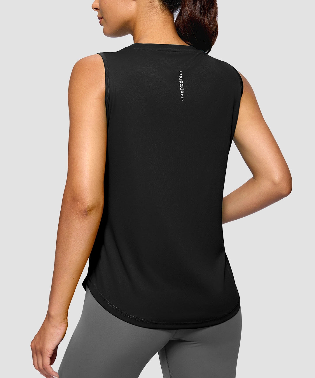 Reflective Back Curved Hem Tank - Image 6