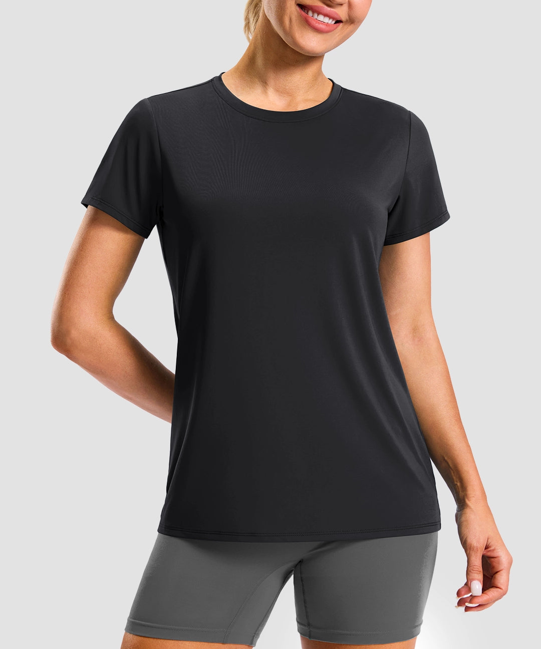 Dry Fit Hip-Length Short Sleeve