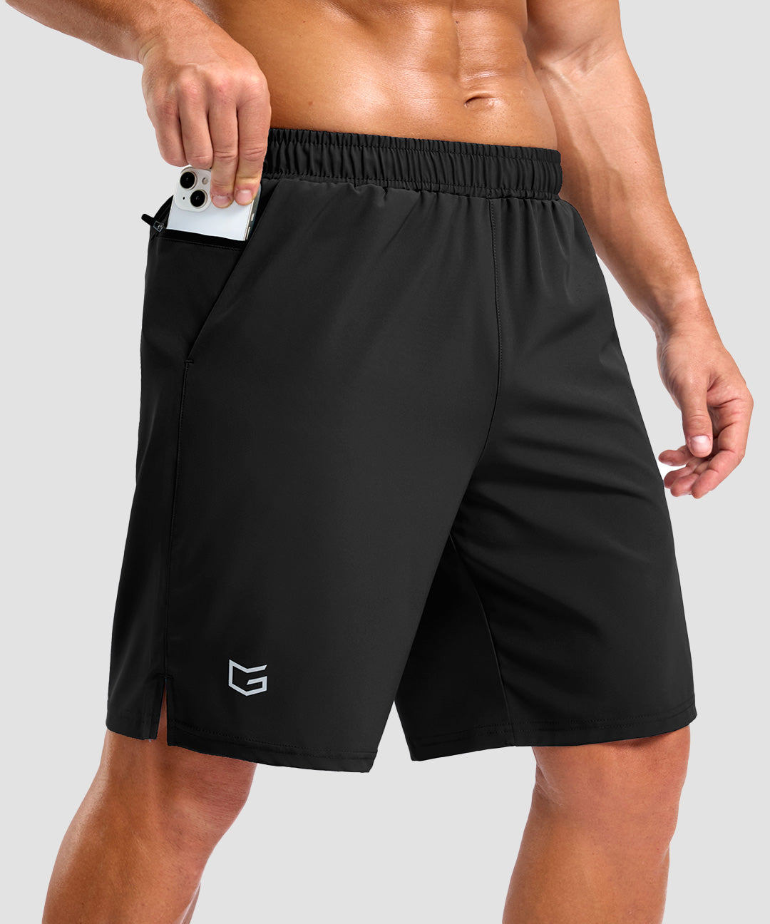 Elastic Waist Split Hem Short 5''/7''/9'' - Image 8