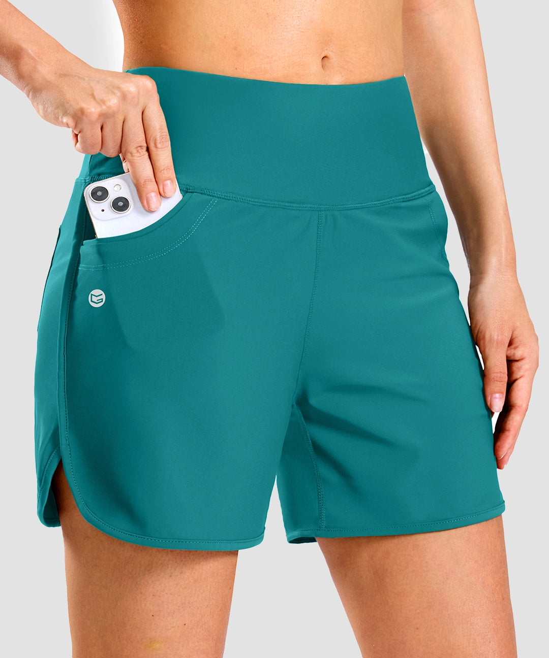 High Rise Slit With Pockets Short 3''/5'' - Image 7