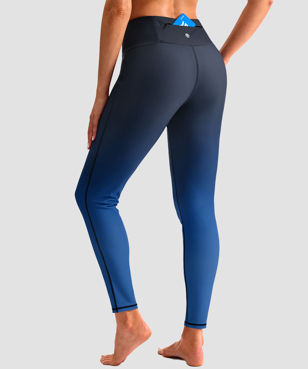 UV Protection Zipper Pocket Lined Legging