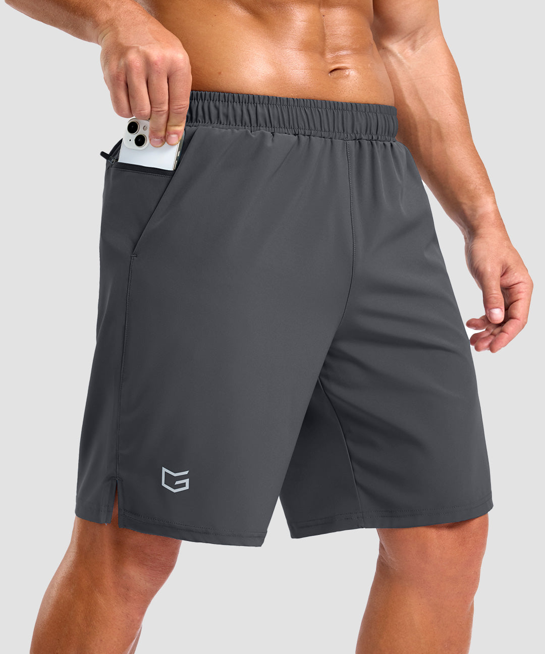 Elastic Waist Split Hem Short 5''/7''/9'' - Image 18