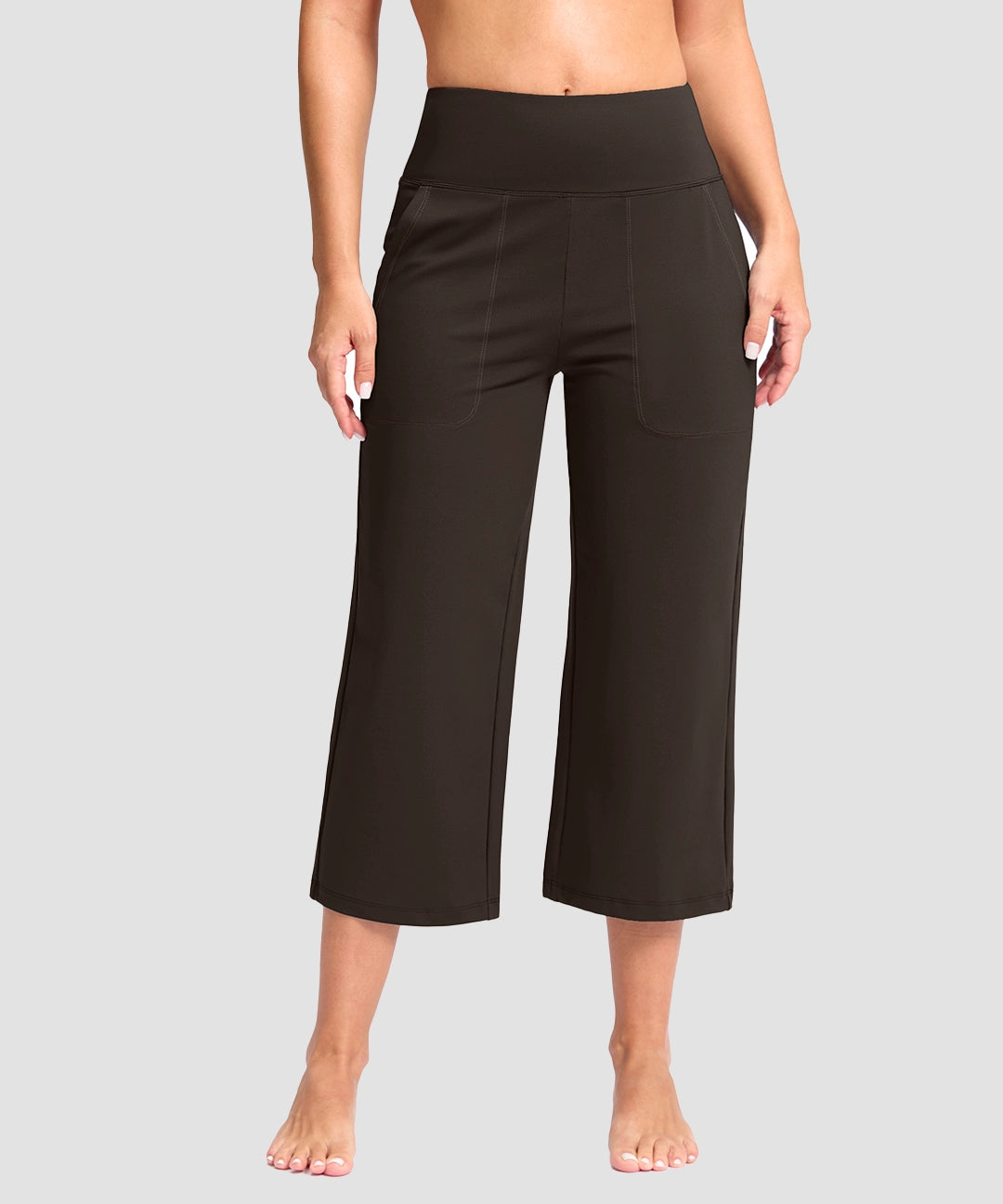 High Waist Wide Leg Capri - Image 24