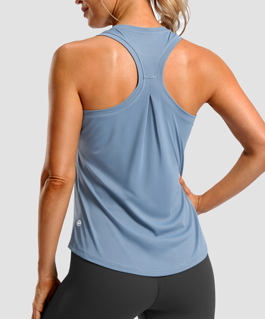 Pleated Racerback Tank Top - Image 29