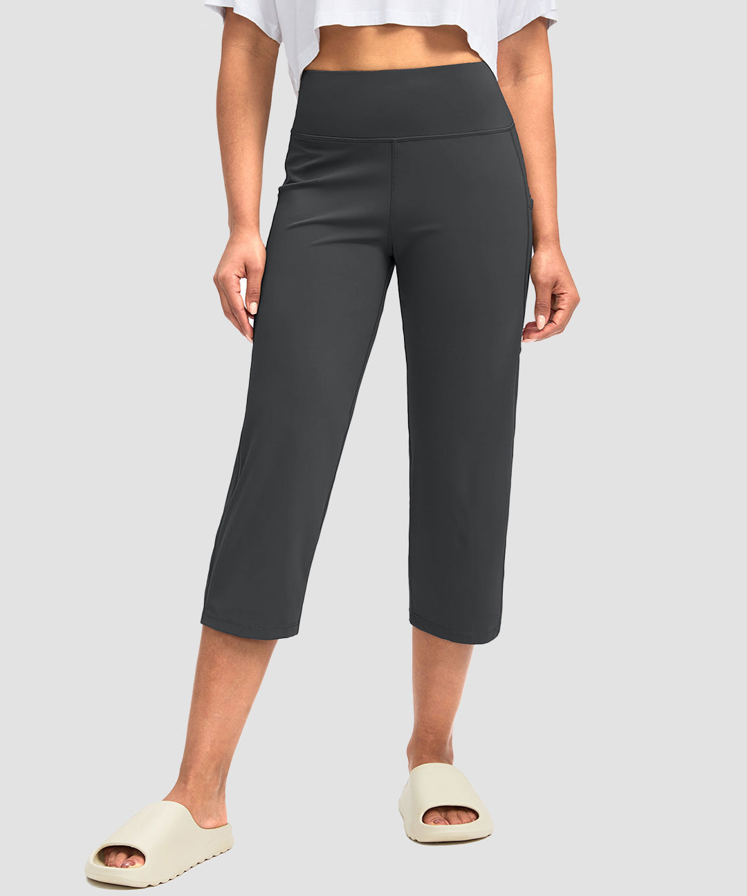 High Waist Straight Capri - Image 13