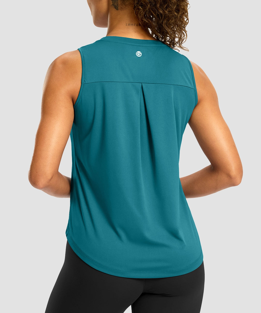 Crew Neck Workout Tank Top - Image 9