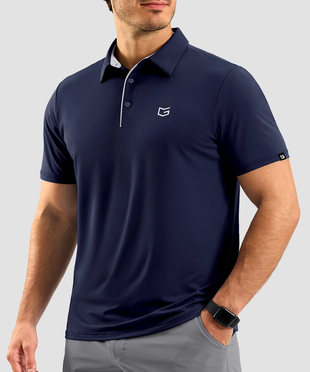 Contrast Collar Dry Fit Golf Polo - Image 9