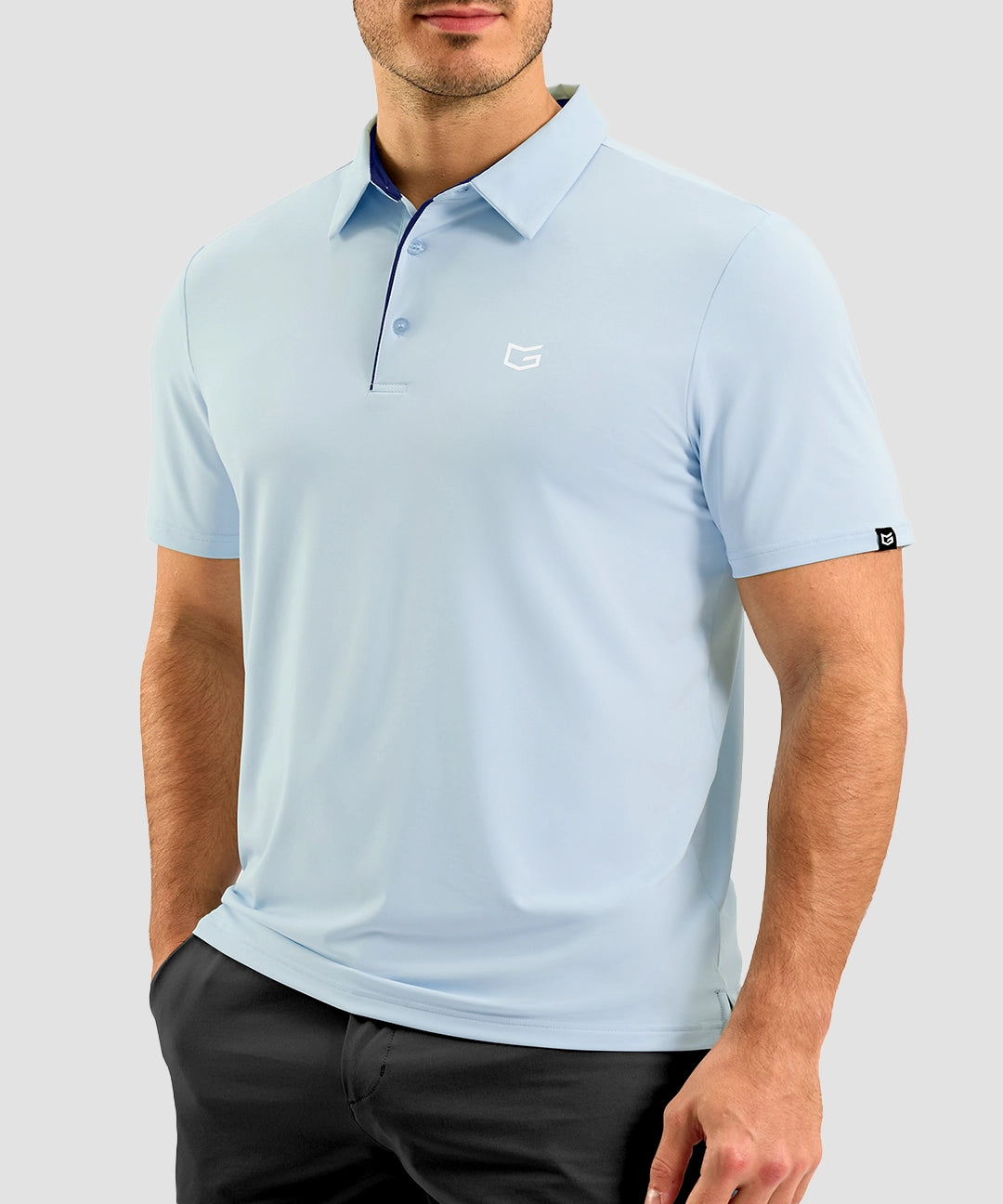 Contrast Collar Dry Fit Golf Polo - Image 13
