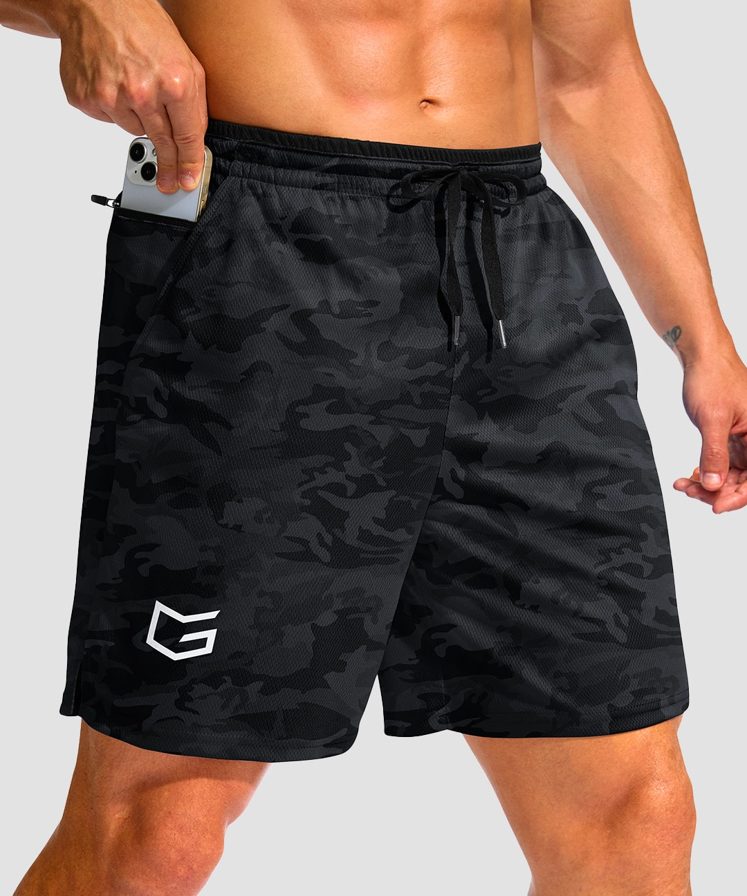 Mesh Split-Leg Zip Pockets Short 5''/7'' - Image 29
