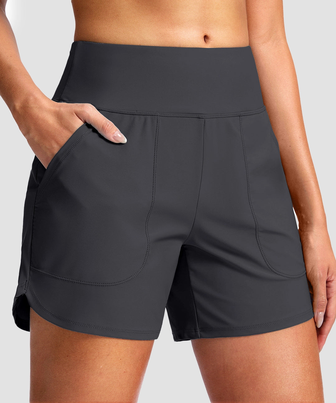Sun Protection V-slit Lined Short 5'' - Image 25