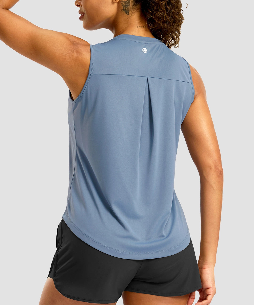 Crew Neck Workout Tank Top - Image 13