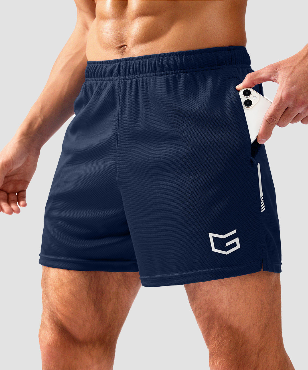 Mid Rise Mesh Reflective Short 5''/7''/10'' - Image 25