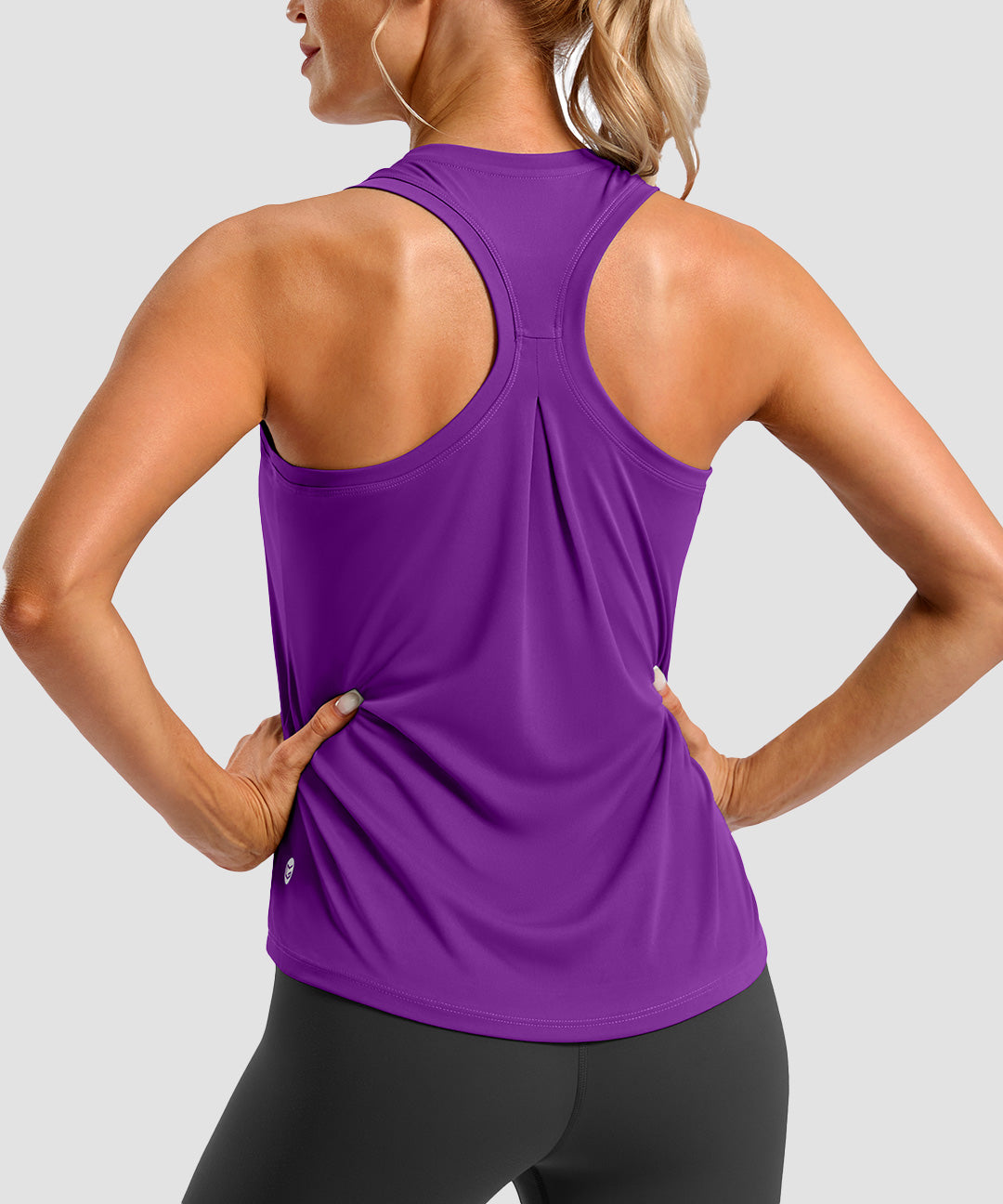 Pleated Racerback Tank Top - Image 25