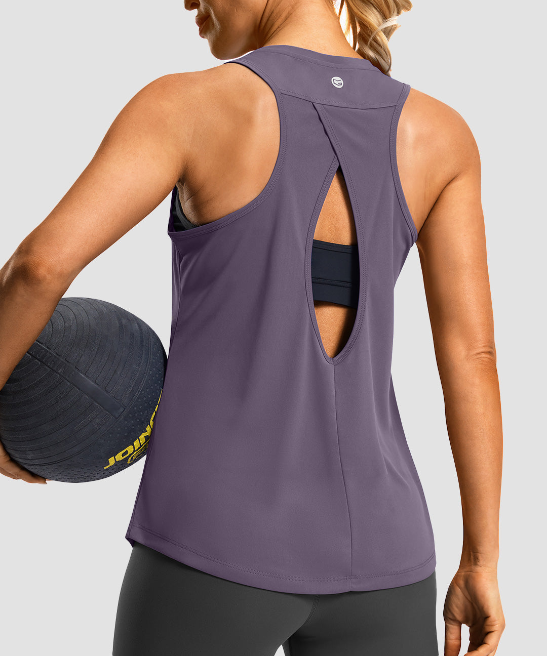 Crew Neck Open Back Tank - Image 14