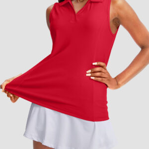 Polo Neck Slim Fit Tank Top