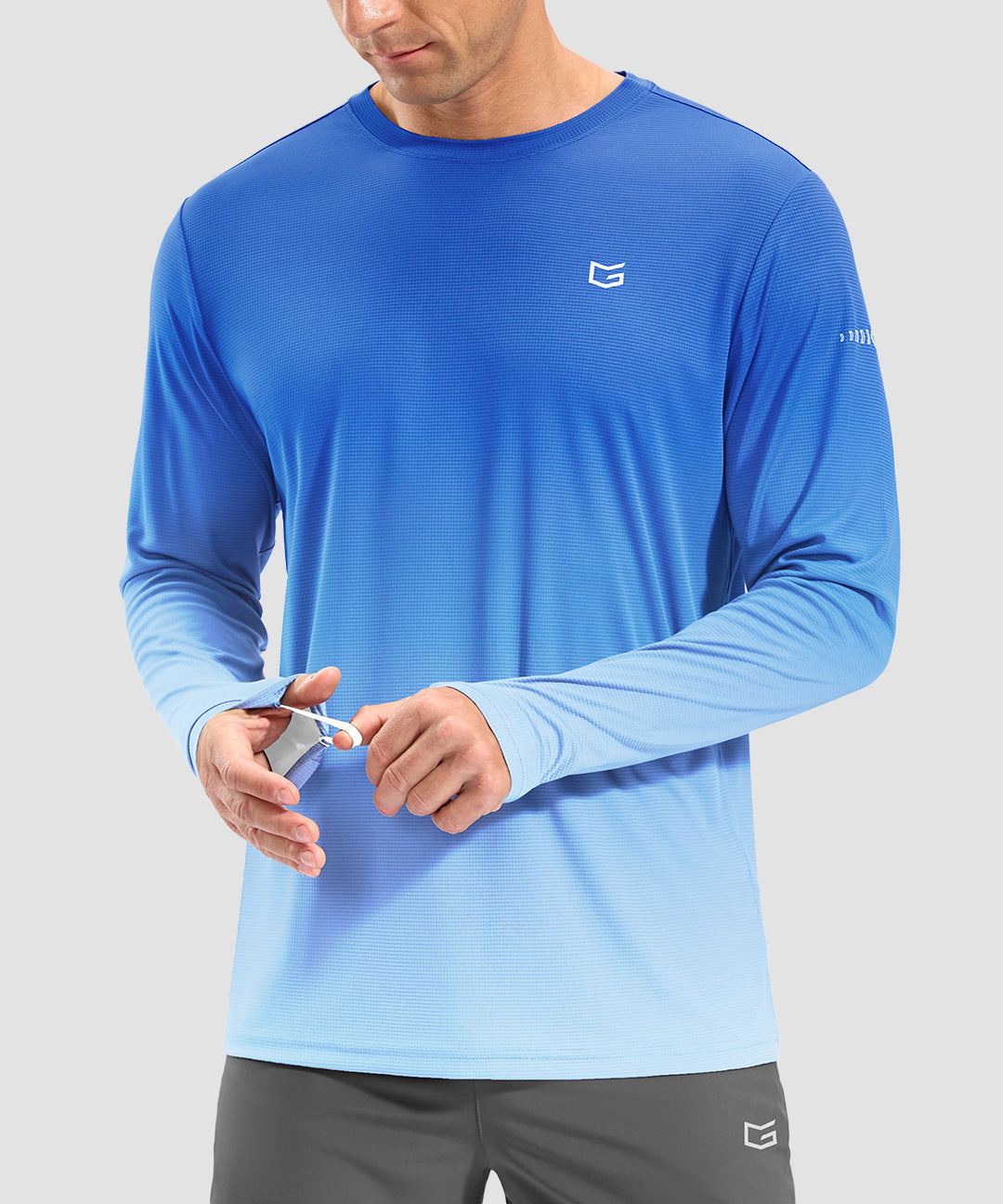 UV Protection Grid-textured Long Sleeve - Image 16